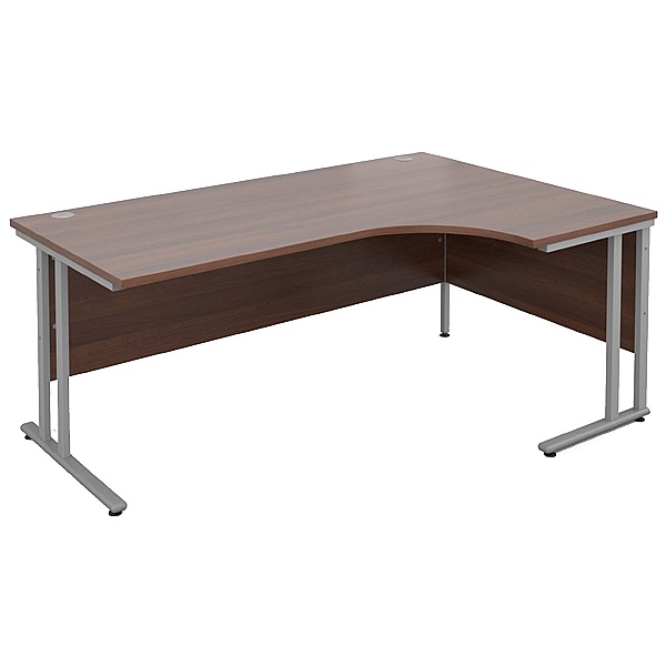Malbec II Walnut Cantilever Ergonomic Desks Ergonomic Office Desks