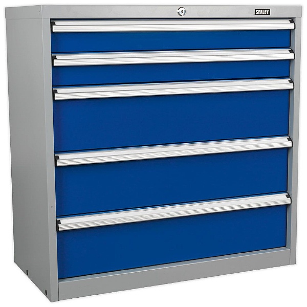 Sealey 5 Drawer Industrial Cabinet - 900W x 450D x 900H - Model C