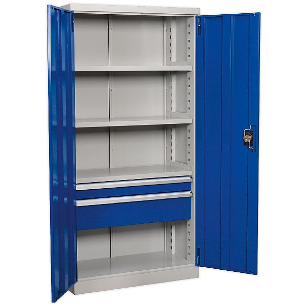 Sealey Industrial 3 Shelf Cabinet With Drawers