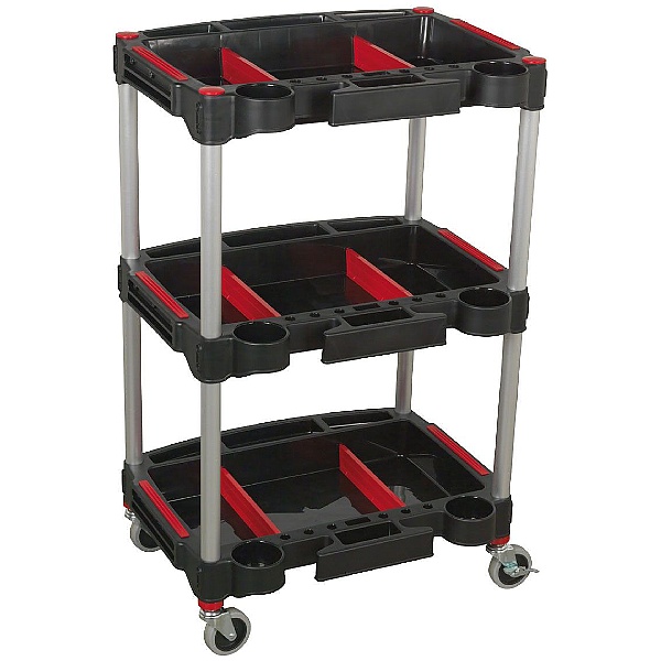 Sealey 3 Level Composite Trolley with Parts Storage