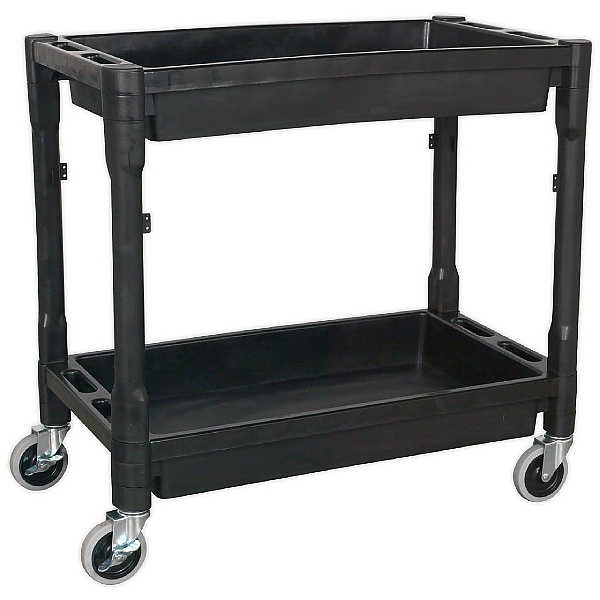 Sealey Heavy Duty 2 Level Composite Workshop Trolley with 80Kg Shelf Capacity