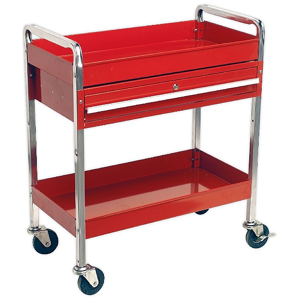 Sealey 2-Level Trolley With Lockable Drawer