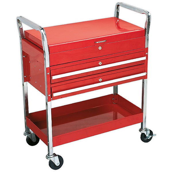 Sealey 2-Level Trolley With Lockable Top And Two Drawers