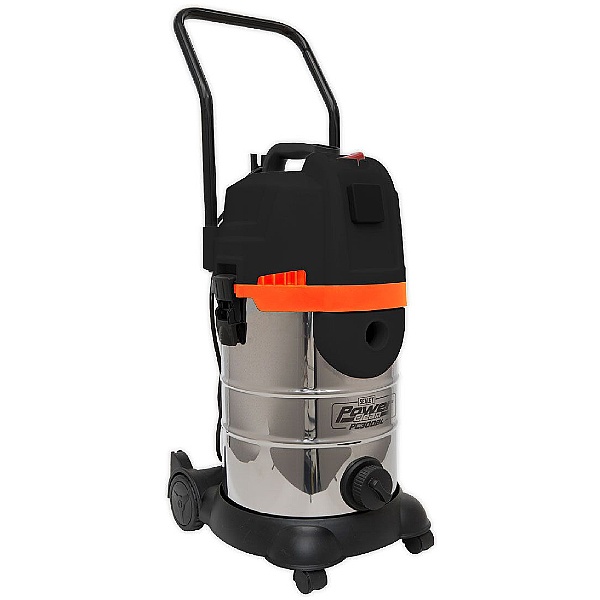 Sealey PC300BL 30L 1200W/230V Power Clean Wet & Dry Double Stage Cyclone Vacuum Cleaner