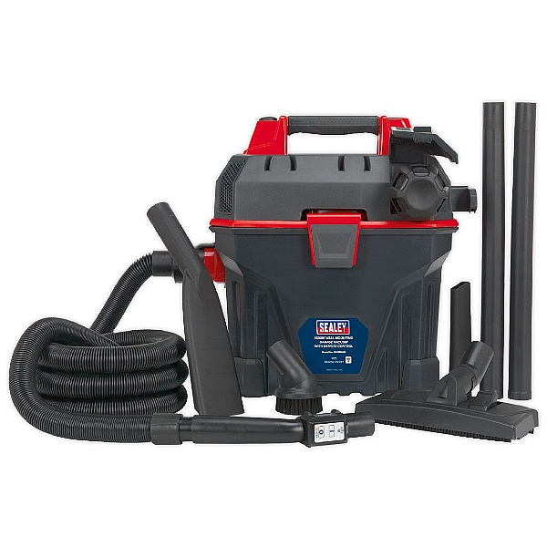 Sealey GV180WM 18L/1500W Wall Mounted Garage Wet & Dry Vacuum with