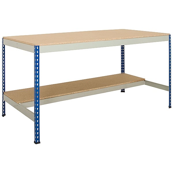 Value Rivet Workbench with Half Lower Shelf