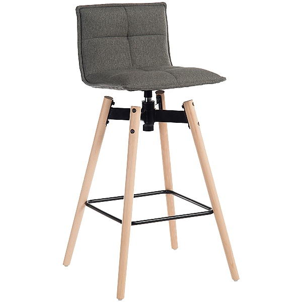 Light Wood Spin Bar Stool