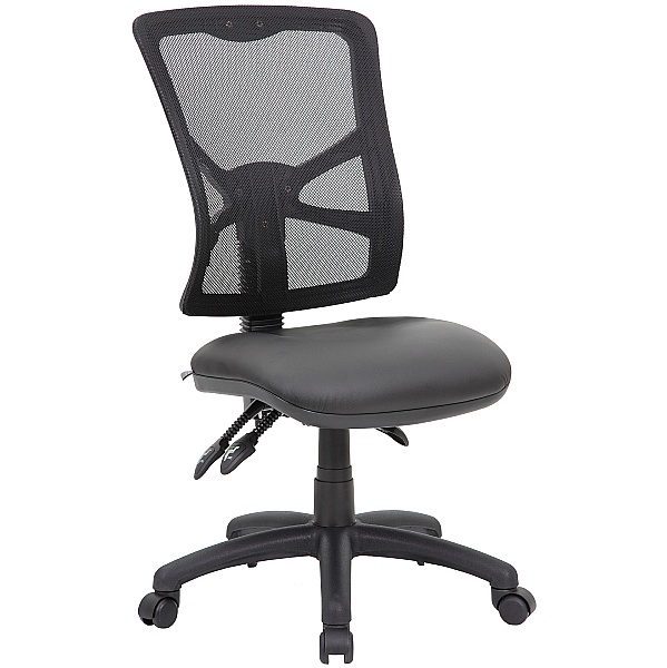 Comfort Ergo 3-Lever Leather Mesh Operator Chair