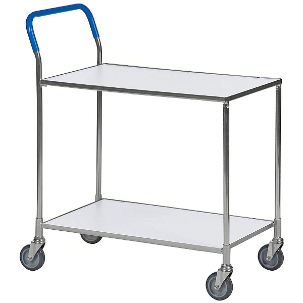 Konga Zinc Plated Shelf Trolley with Two Shelves