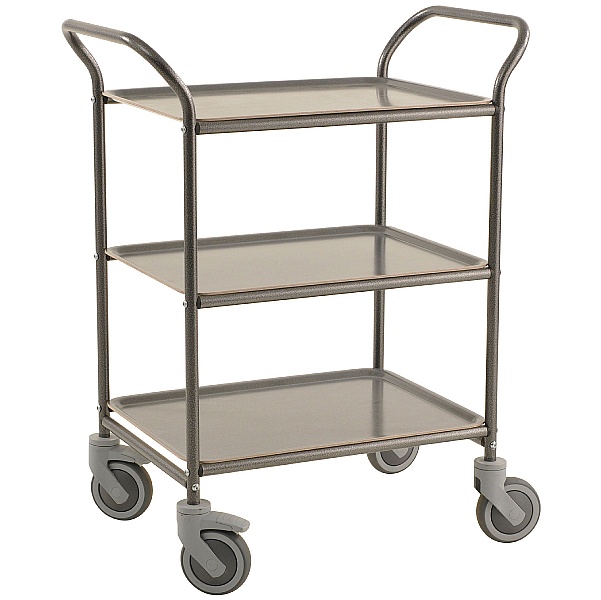 Konga 3 Tier Service Trolley with Removable Non-Slip Surface Trays