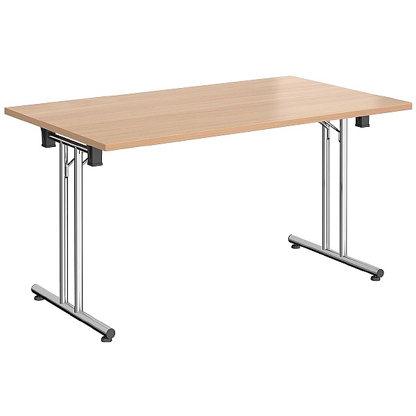 NEXT DAY Rectangular Chrome Folding Tables