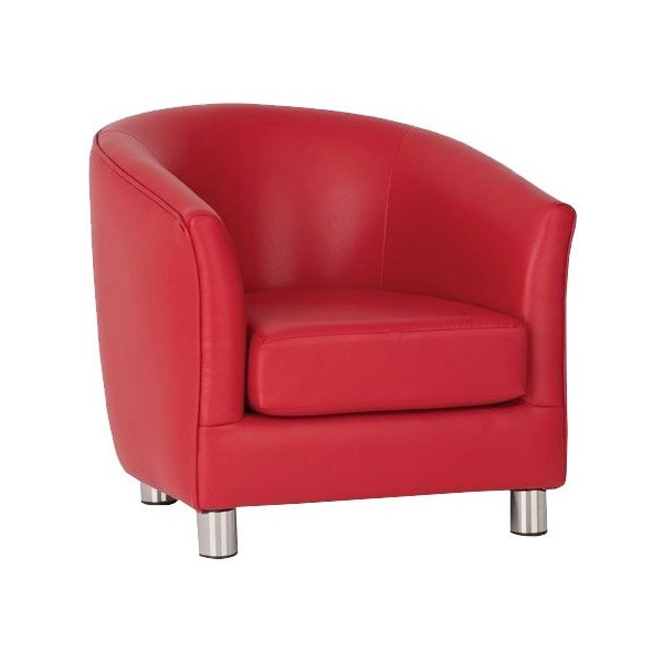 Palette Vinyl Tub Chairs Red