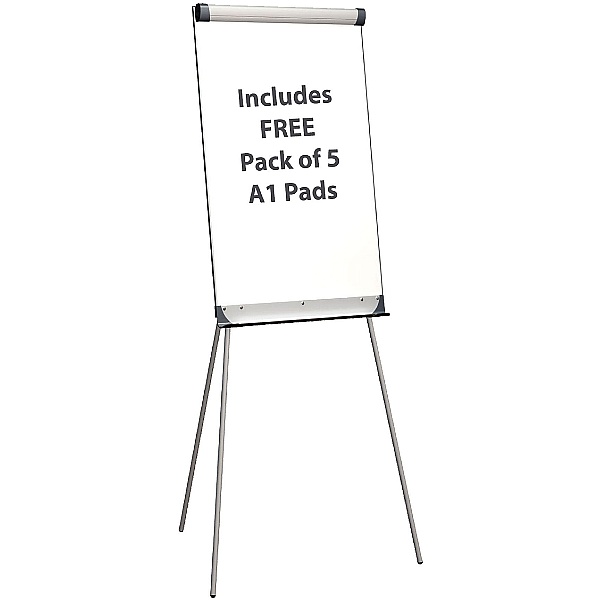 Province A1 Drywipe Flipchart Easel With FREE Pads