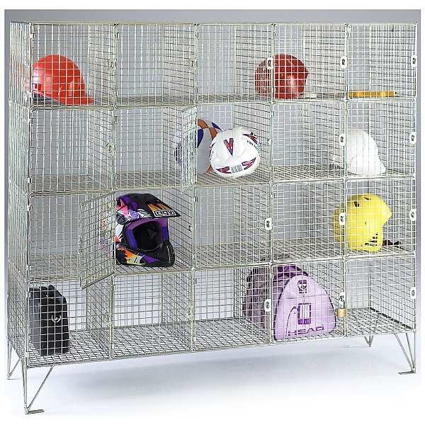 Personal Effects Wire Mesh Lockers With Doors