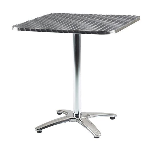 Aluminium Bistro Square Table