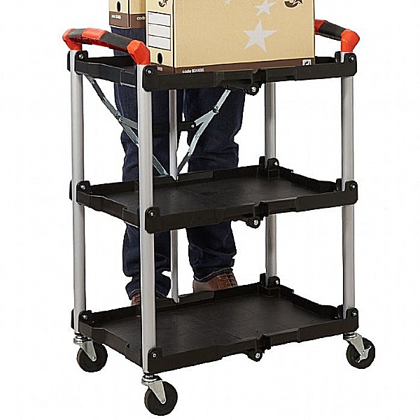 3 Shelf Folding Trolley