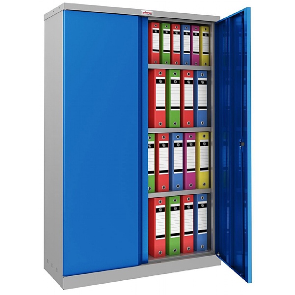 Phoenix SCL Series Steel Storage Cupboards - 2 Door 3 Shelf With Key Lock