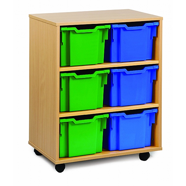 6 Tray Extra Deep Mobile Storage