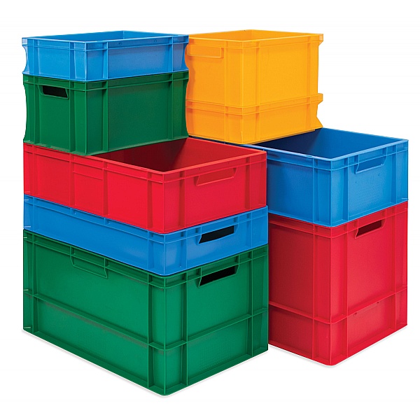 Coloured Euro Stacking Containers 20L Packs - 300W x 400D x 220H