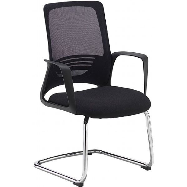 Raven Mesh Cantilever Visitor Chair