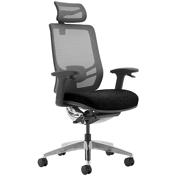 Ergo Posture 24 Hour Fabric And Mesh Office Chair with Headrest