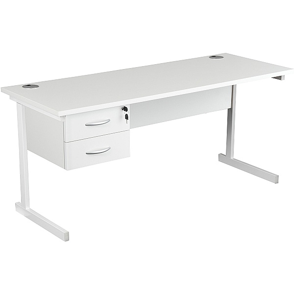 NEXT DAY Karbon K1 Compact Rectangular Cantilever Office Desks with