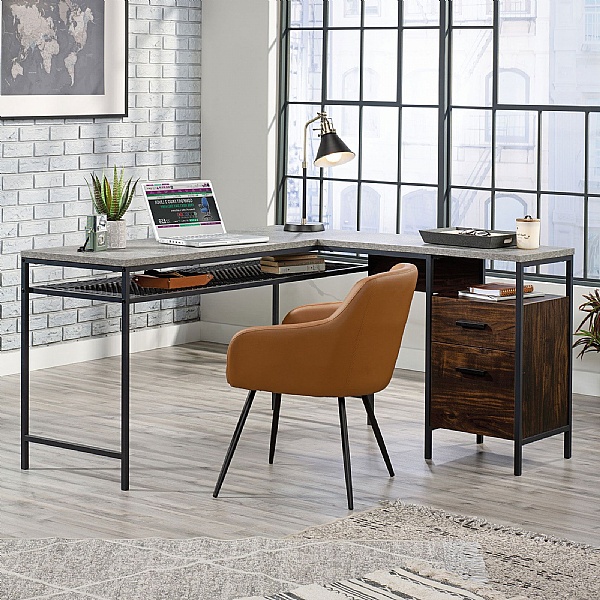 Aztek L-Shaped Home Office Workstation