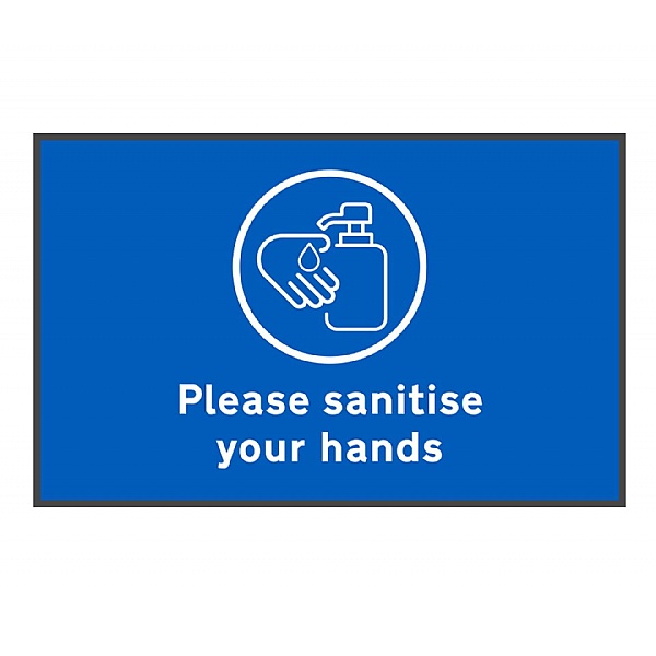 Coba Please Sanitise Hands Floor Mat - Pack of 2