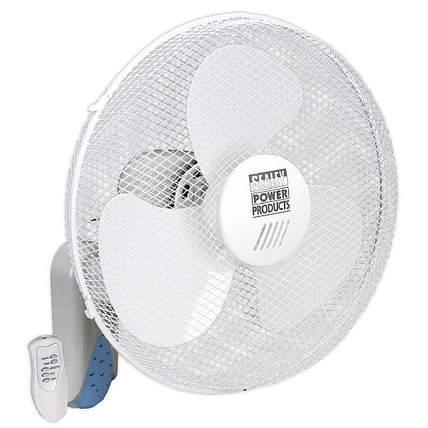 Sealey 230V 3-Speed Wall Fans with Remote Control