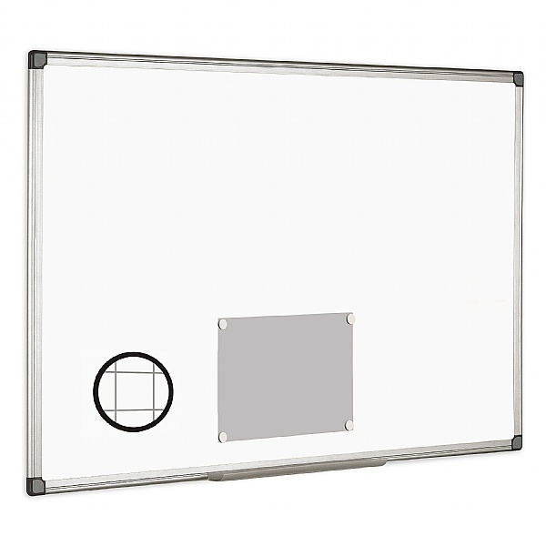 Bi-Office Magnetic Gridded Whiteboard