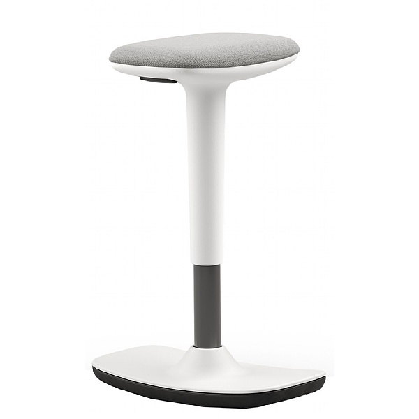 Perch White Sit-Stand Stool