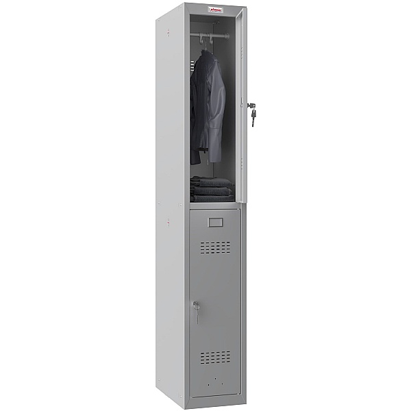 Phoenix PL Series Personal Lockers - 2 Door 1 Column With Key Lock