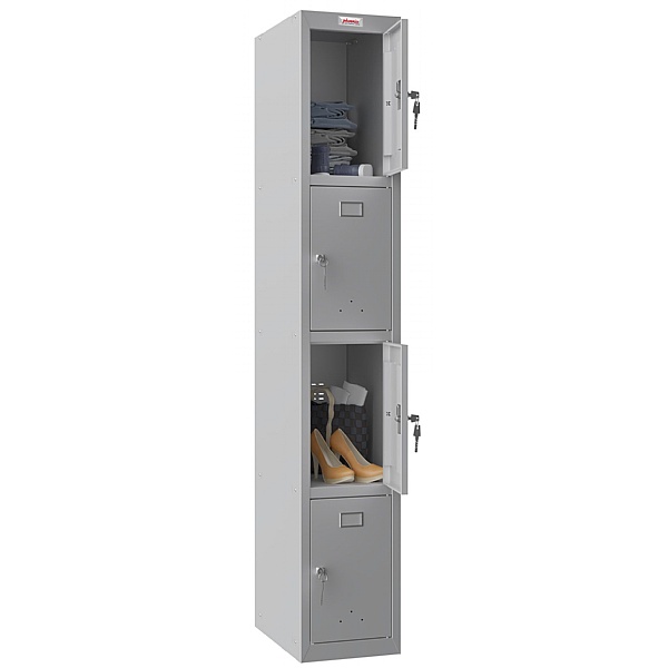 Phoenix PL Series Personal Lockers - 4 Door 1 Column With Key Lock