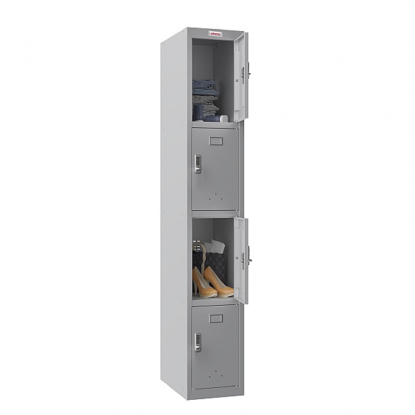 Phoenix PL Series Personal Lockers - 4 Door 1 Column With Electronic Lock
