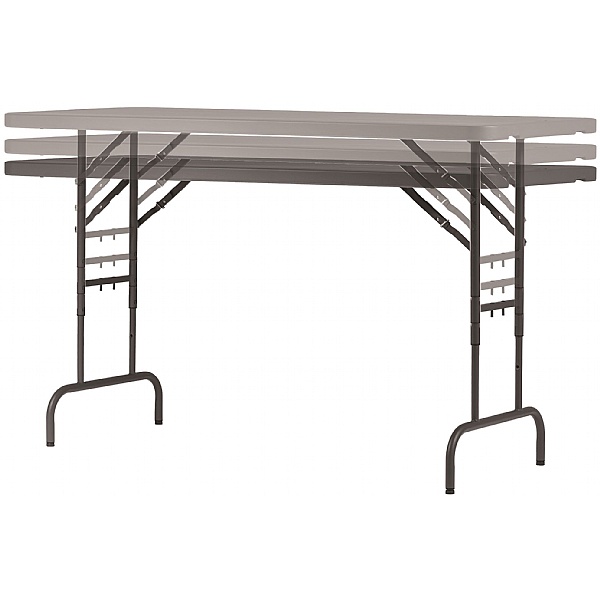 Express Fuse Height Adjustable Poly Rectangular Folding Table