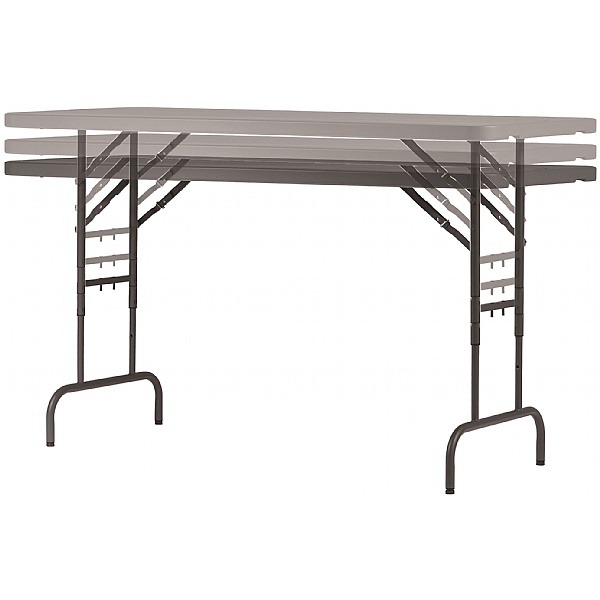 Fuse Height Adjustable Poly Rectangular Folding Table