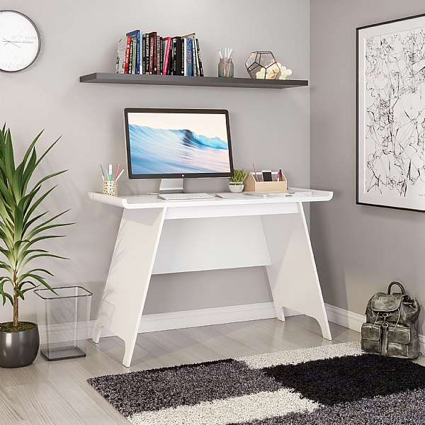 Taina White Trestle Home Office Desk