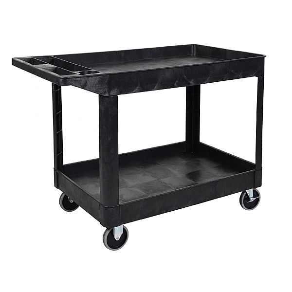 2 Tub Shelf Trolley