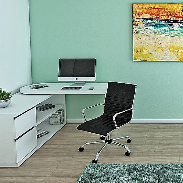Mezcal Home Office Desk Set White