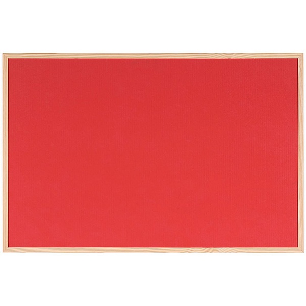 Bi-Office Reversible Red/Cork Notice Board