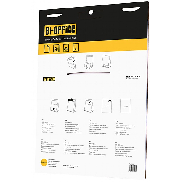 Bi-Office Tabletop Self Stick Flipchart Pad