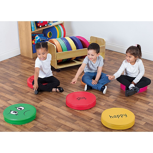 12 English Emotions Cushions with Tuf 2 Trolley