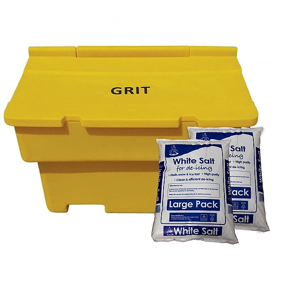 Stackable 200 Litre Grit Bin & De-Icing Salt Bundle