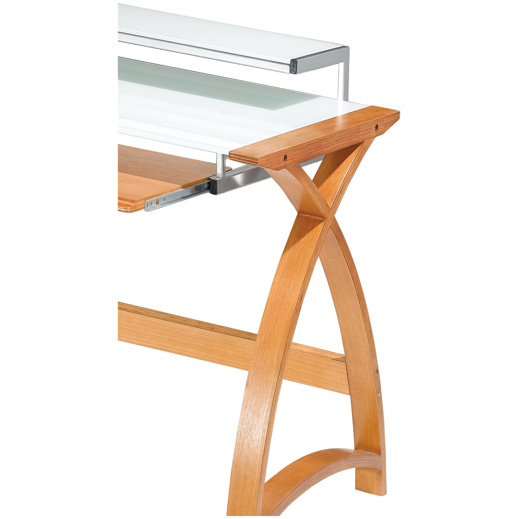 Spectrum Oak Real Wood Veneer Computer Desk Home Computer Desks