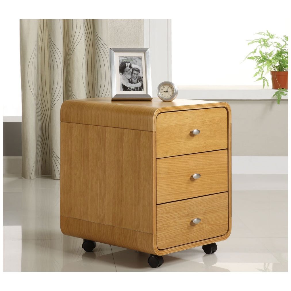 Spectrum Oak Real Wood Veneer Pedestal Drawer Pedestals