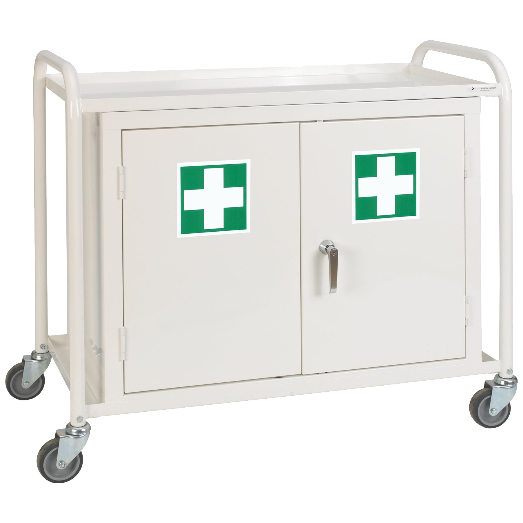 Double Door Cupboard Medical Trolley First Aid Trolleys
