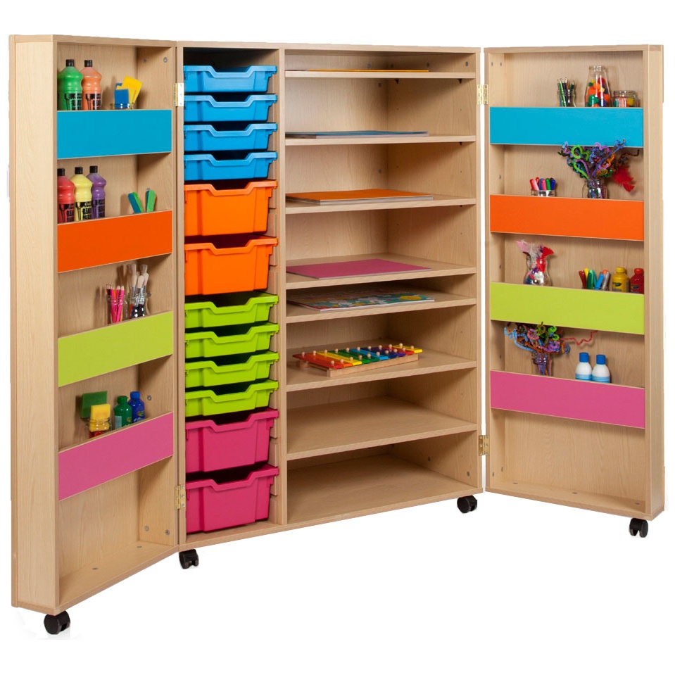 Bubblegum Art Cupboard Arts & Crafts Storage