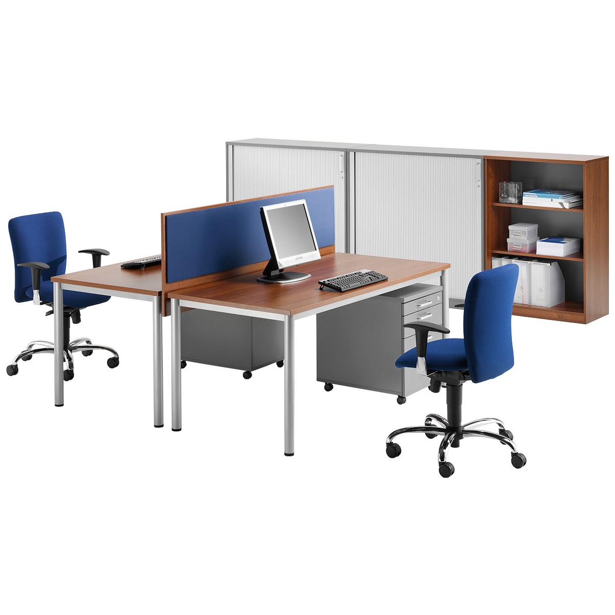 BN Easy Space Rectangular Desks Round Legs Rectangular Office Desks