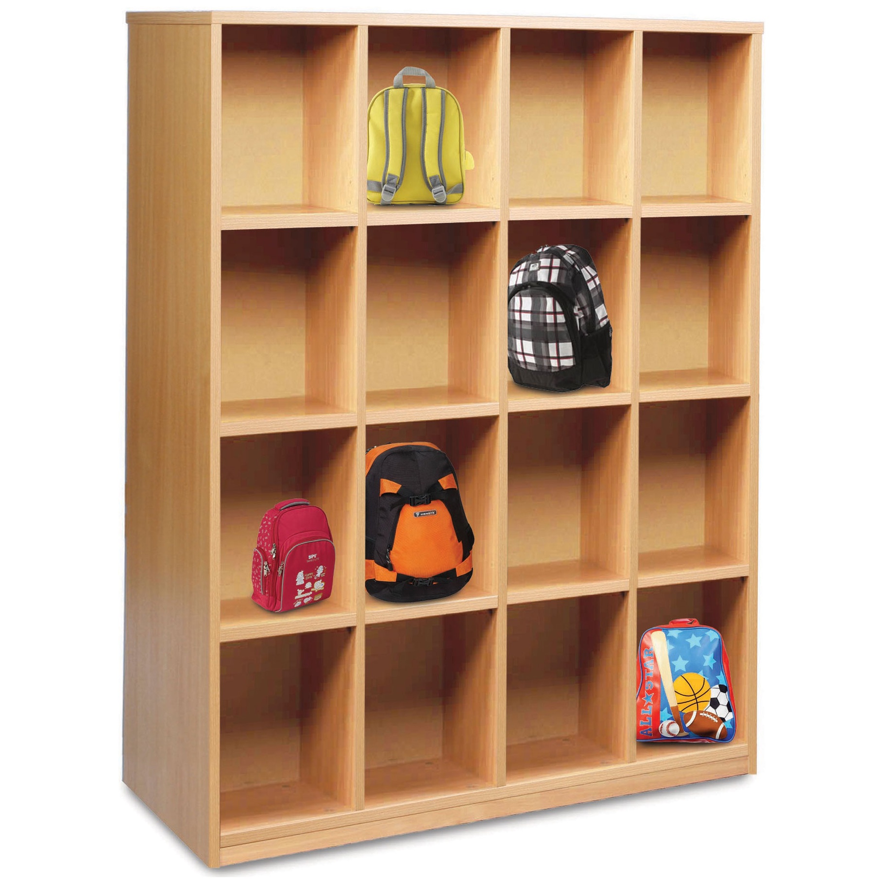 Cloakroom Storage With 16 Compartments | Educational & Classroom Storage