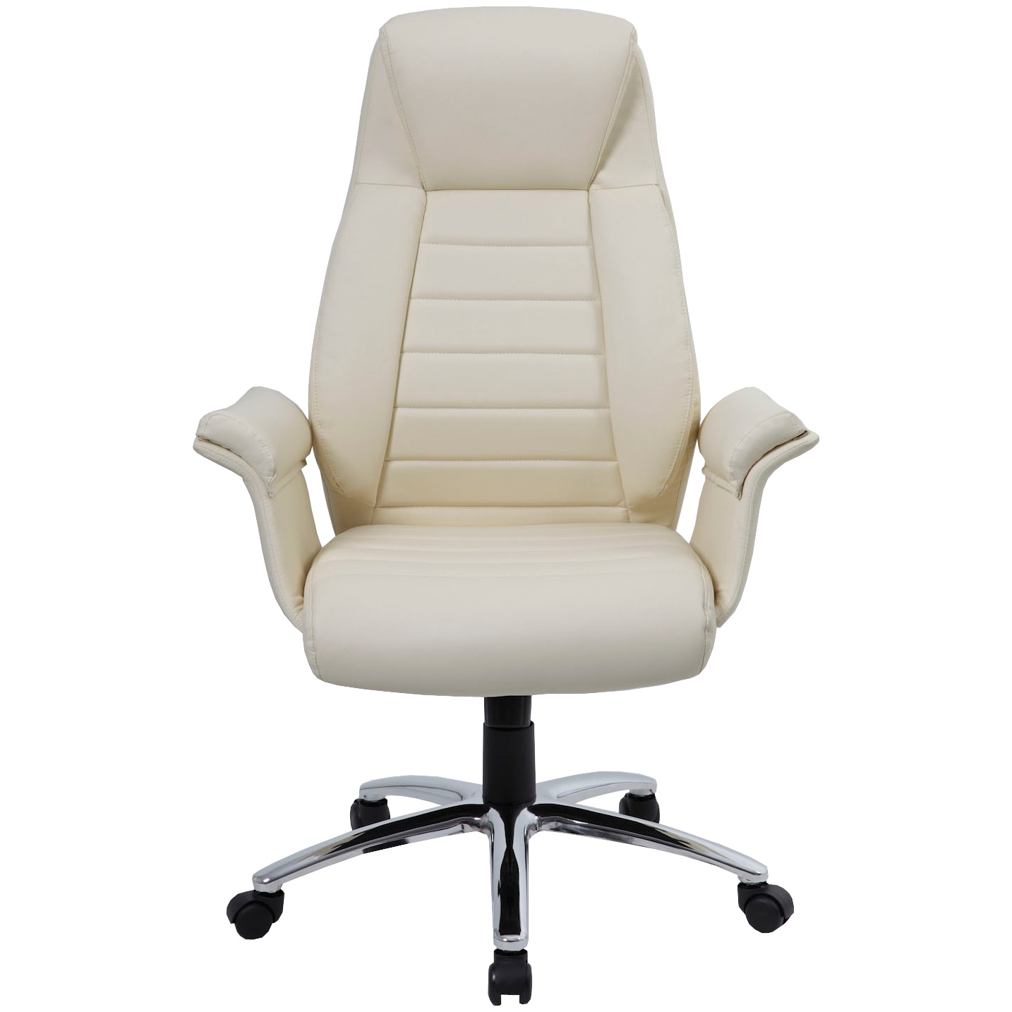Jersey High Back Executive Leather Faced Armchair Executive Office Chairs